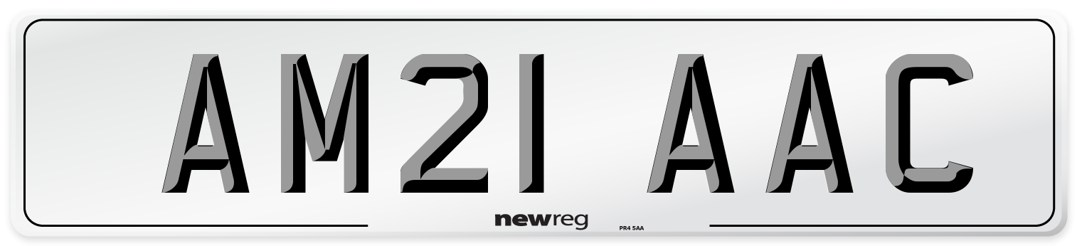 AM21 AAC Number Plate from New Reg